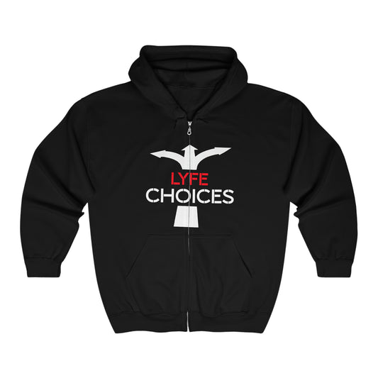2 GUYZ BREAK BREAD Unisex Heavy Blend™ Full Zip Hooded Sweatshirt