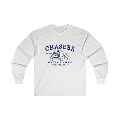 White, Black & Sport Gray Chasers Ultra Cotton Long Sleeve Tee