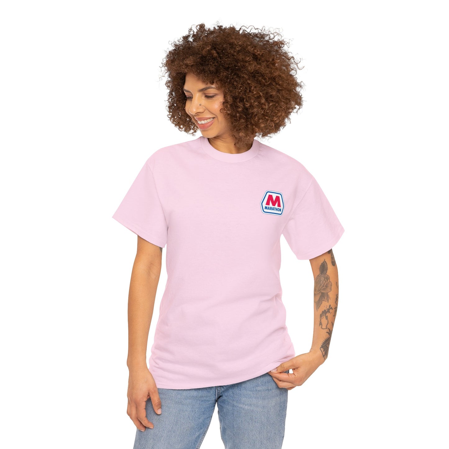 Marathon Unisex Heavy Cotton Tee (Small Logo)