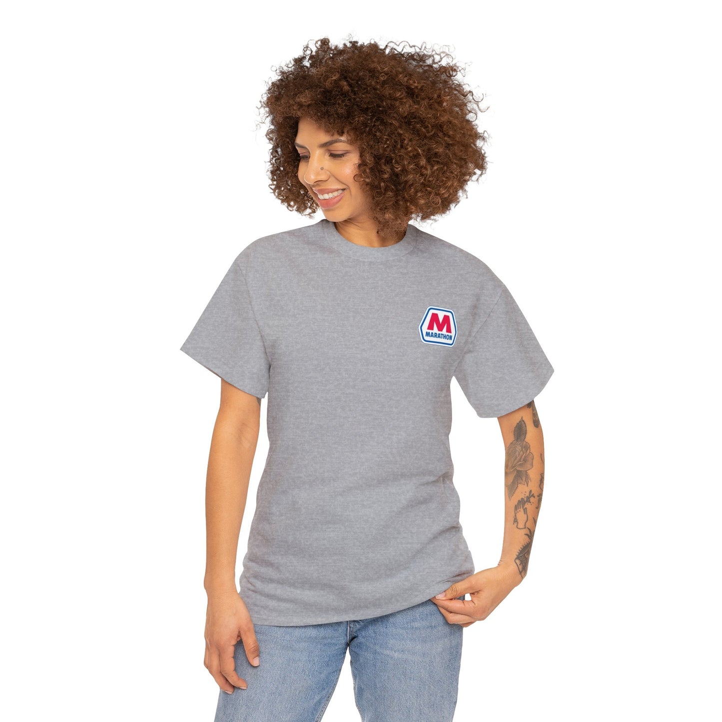 Marathon Unisex Heavy Cotton Tee (Small Logo)