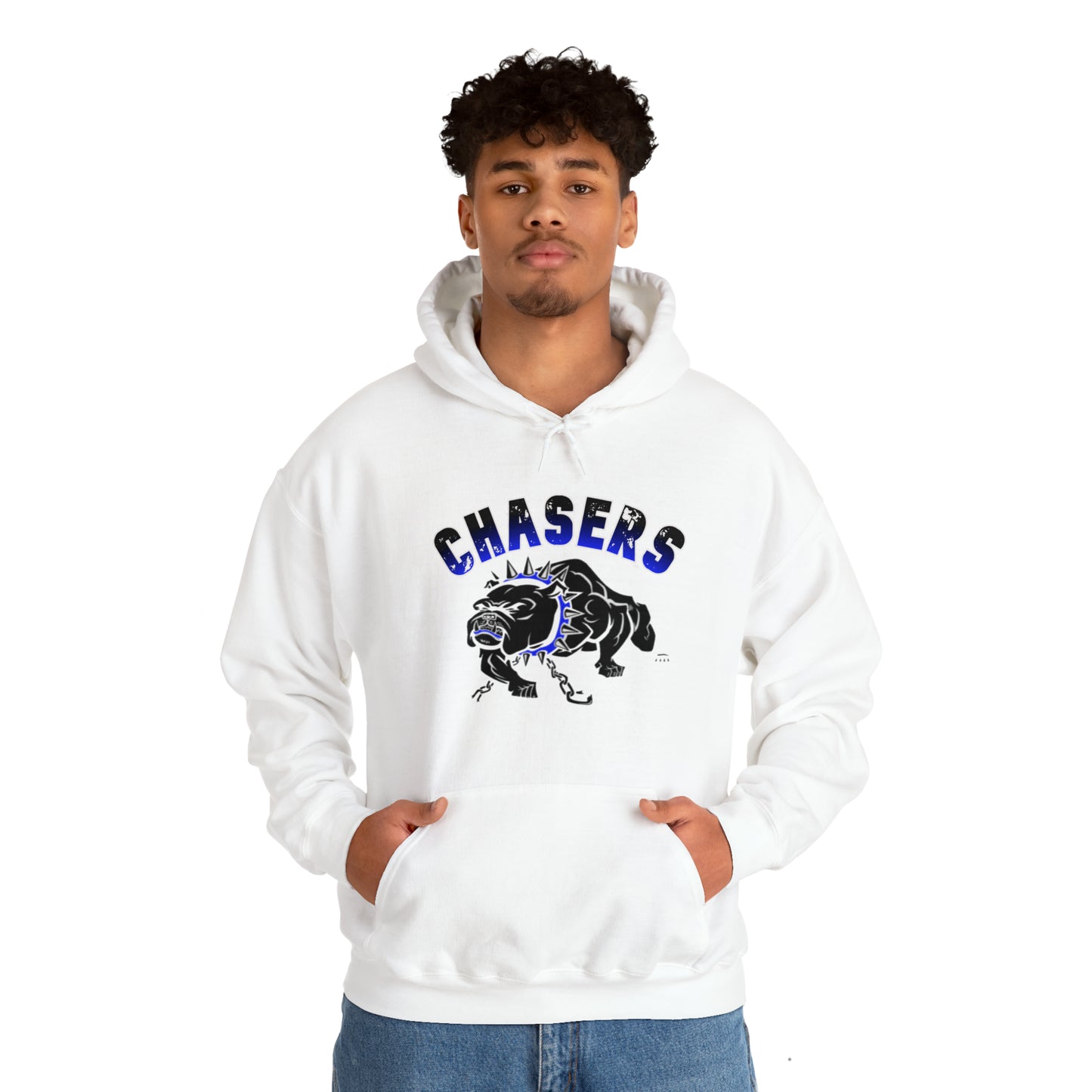 Black & White Chained Chasers Unisex Heavy Blend™ Hooded Sweatshirt