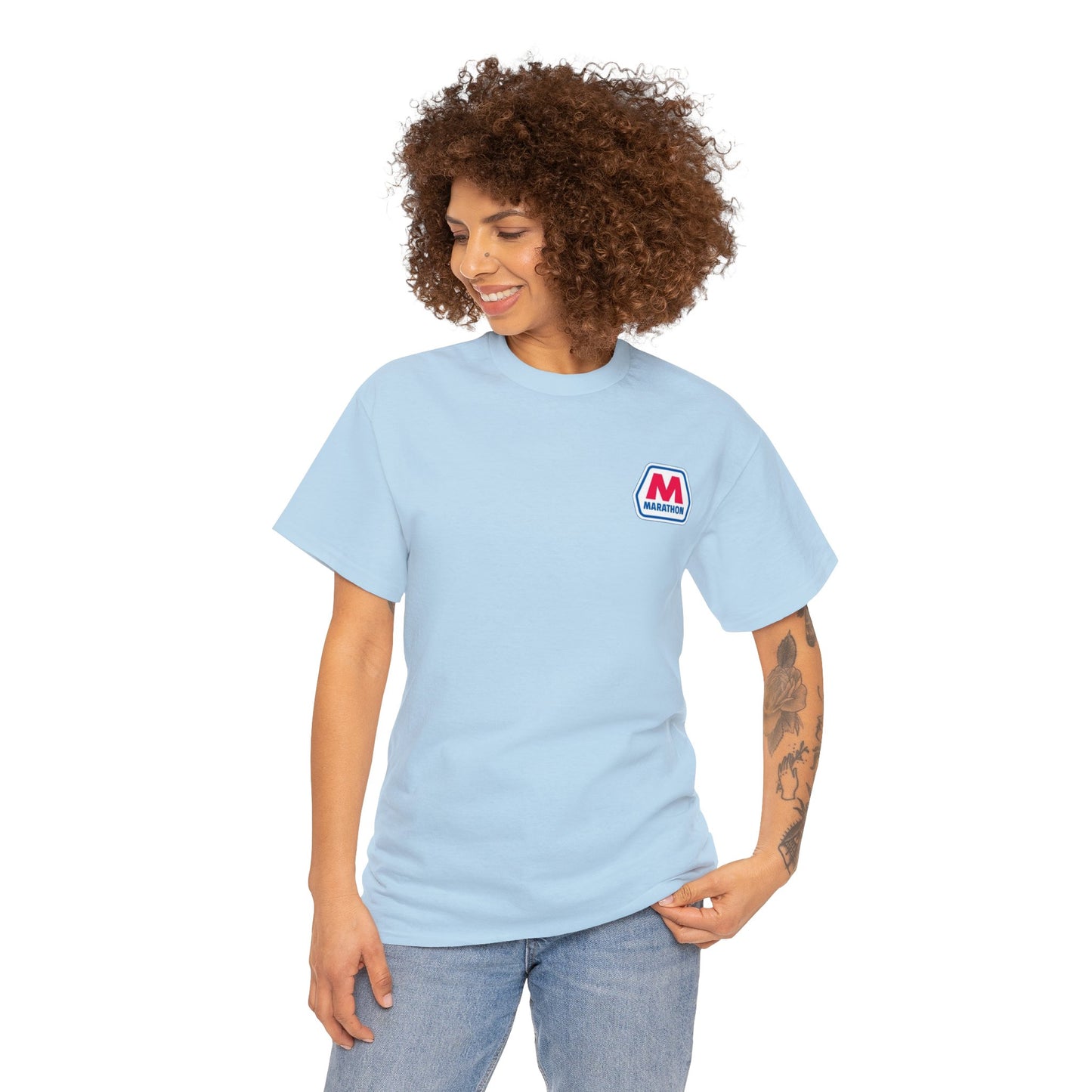 Marathon Unisex Heavy Cotton Tee (Small Logo)