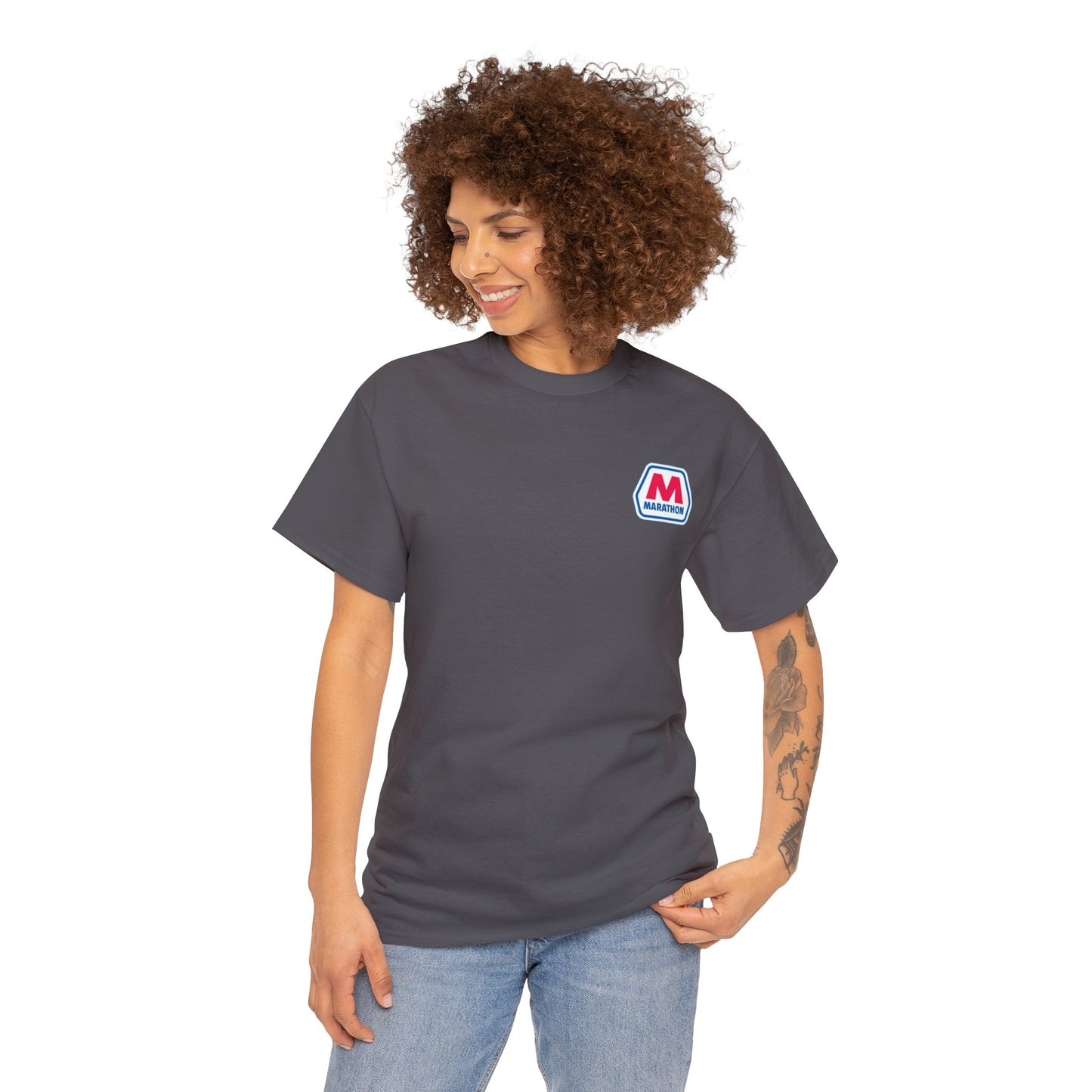 Marathon Unisex Heavy Cotton Tee (Small Logo)