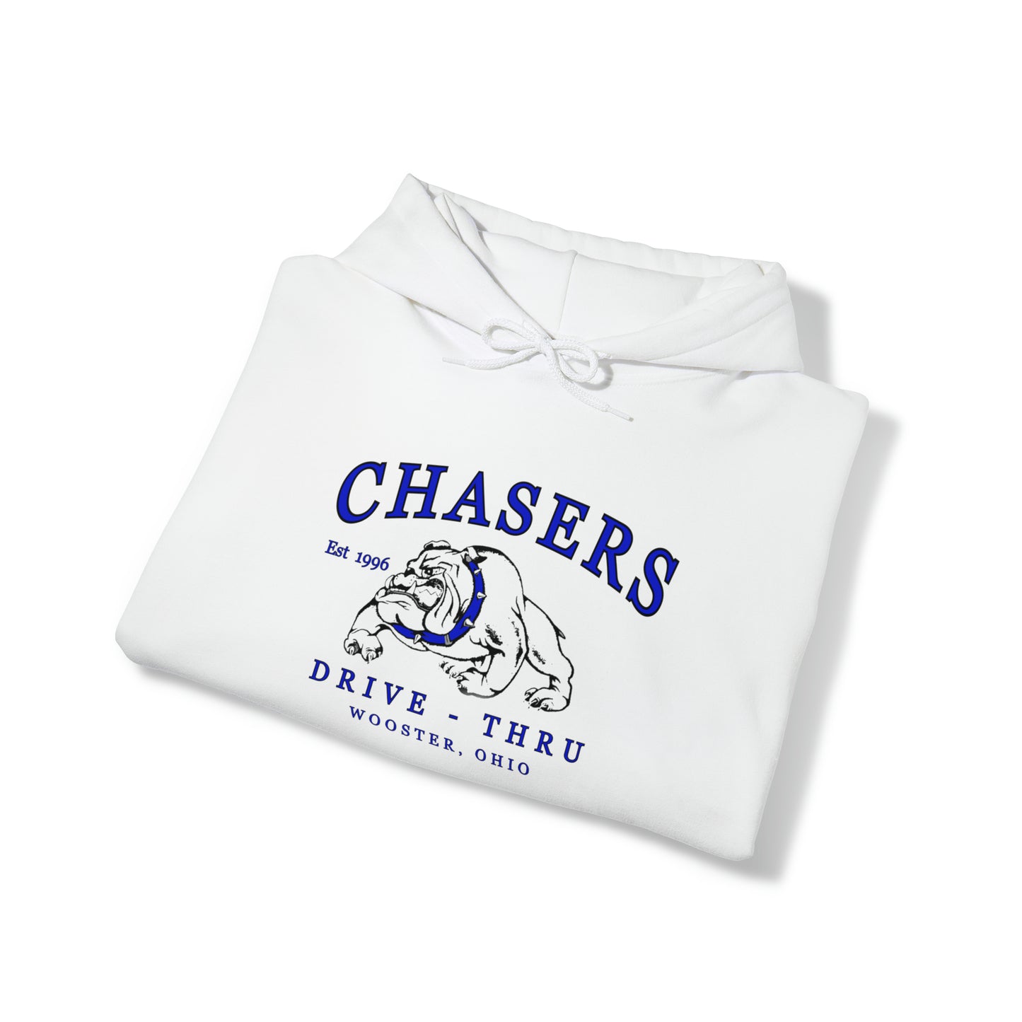 White & Black Chasers Unisex Heavy Blend™ Hooded Sweatshirt