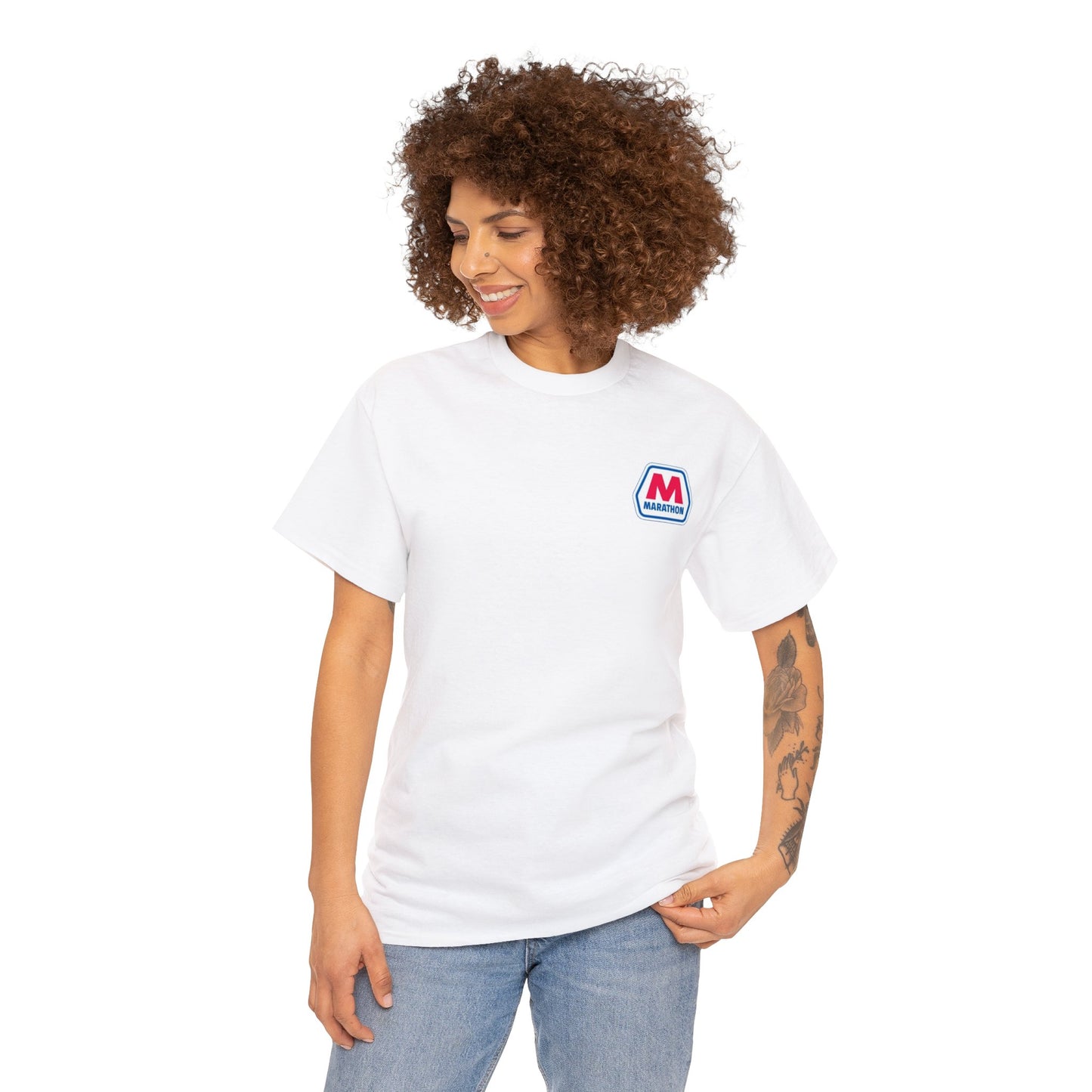 Marathon Unisex Heavy Cotton Tee (Small Logo)