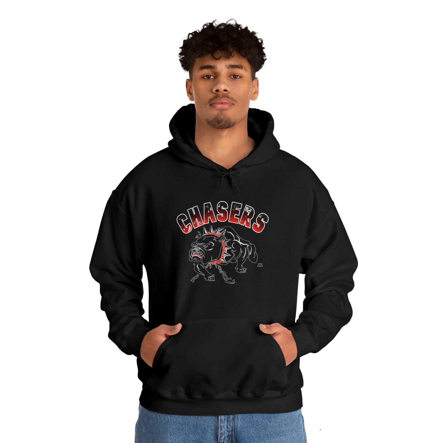 Black & White Chained Chasers Unisex Heavy Blend™ Hooded Sweatshirt