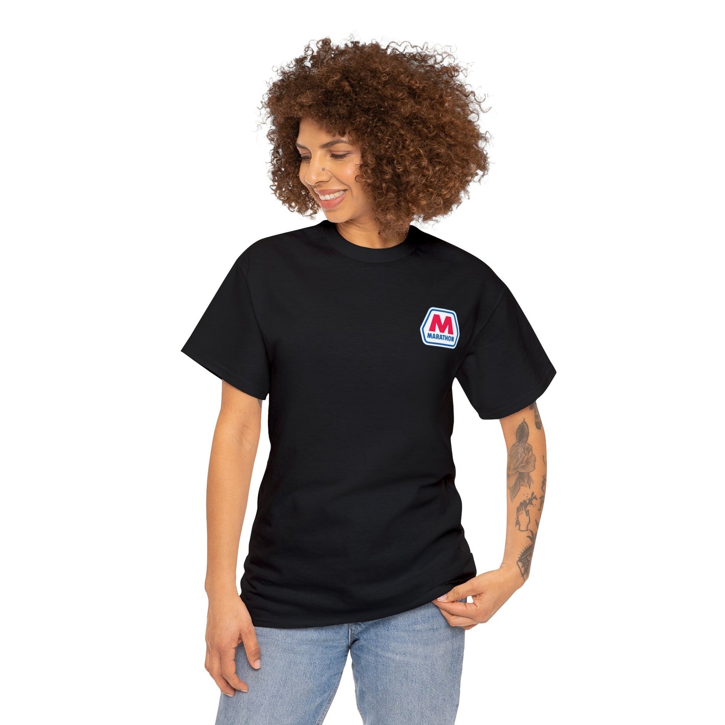 Marathon Unisex Heavy Cotton Tee (Small Logo)